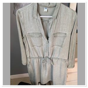 Cargo button up dress